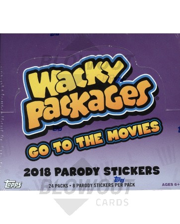 2018 Topps Wacky Packages Go to the Movies Hobby - 8 Box Case 