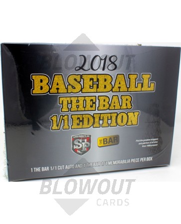 2018 Super Break The Bar 1/1 Premier Edition Baseball - Box