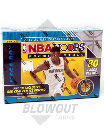 2019/20 Panini NBA Hoops Premium Stock Basketball 80 Card Mega Box (Target) 