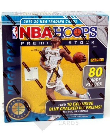 2019/20 Panini NBA Hoops Premium Stock Basketball 80 Card Mega Box (WalMart)