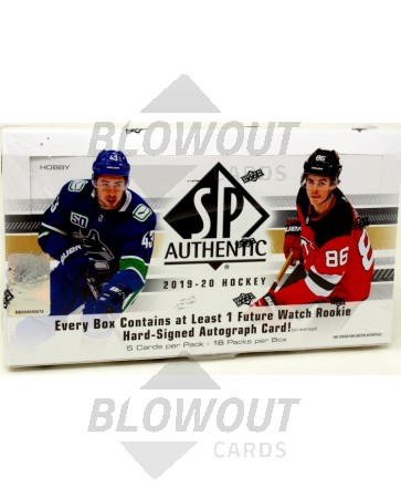 2019/20 Upper Deck SP Authentic Hockey Hobby Box