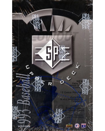1993 Upper Deck SP Baseball Hobby Box