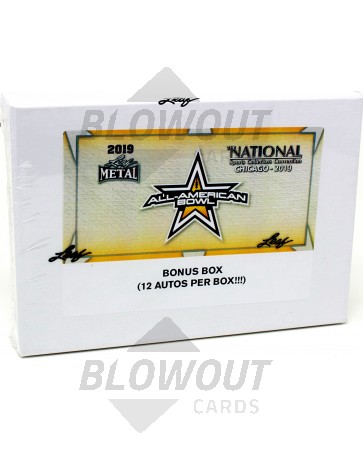 2019 Leaf Metal All-American Bowl Football 1/1 Bonus Football Box