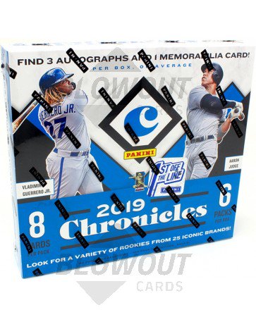2019 Panini Chronicles Baseball 1st Off The Line Hobby Box