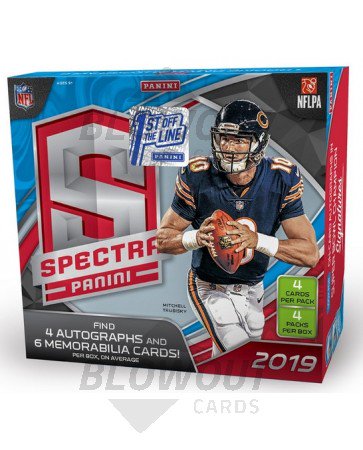 2019 Panini Spectra Football 1st Off The Line Hobby Box