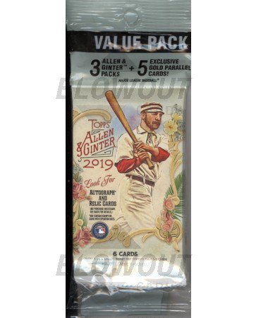 2019 Topps Allen & Ginter Baseball Value Rack Pack