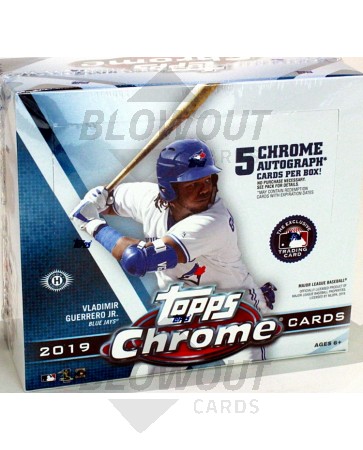 2019 Topps Chrome Baseball Jumbo HTA 8 Box Case