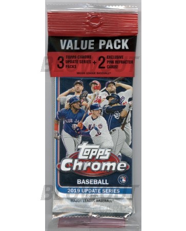2019 Topps Chrome Update Baseball Value Rack Pack