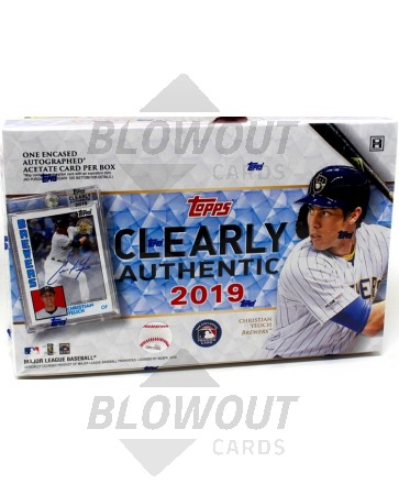 2019 Topps Clearly Authentic Baseball