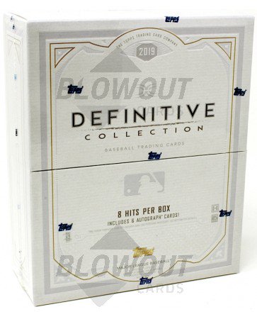 2019 Topps Definitive Baseball Hobby 3 Box Case