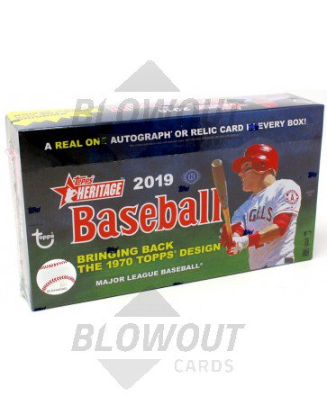 2019 Topps Heritage Baseball Hobby Box