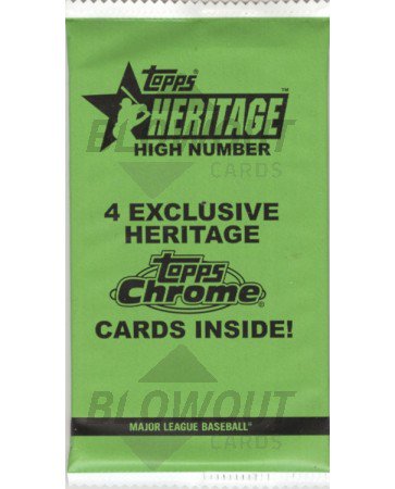 2019 Topps Heritage High Number Chrome Baseball Pack