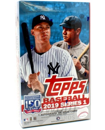 2019 Topps Series 1 Baseball Hobby 12 Box Case + 12 Silver Packs