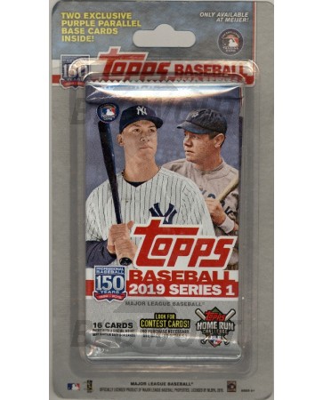 2019 Topps Series 1 Baseball Blister 12 Pack Lot