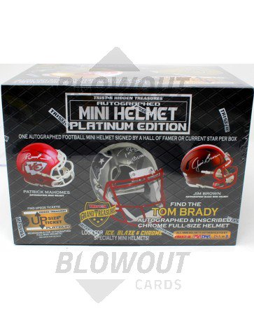 2019 Tristar H/T Football Mini Helmet Platinum Edition