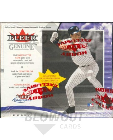 2001 Fleer Genuine Baseball Hobby Box