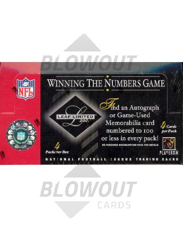 2003 Leaf Limited Football Hobby 10 Box Case