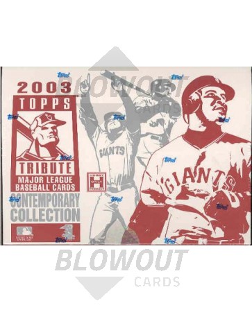 2003 Topps Tribute Contemporary Collection Baseball Hobby Box