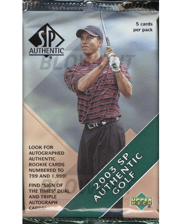 2003 Upper Deck SP Authentic Golf Hobby Pack