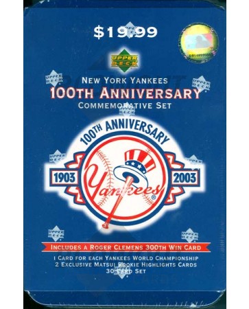 2003 Upper Deck NY Yankees 100th Anniversary Commerative Set