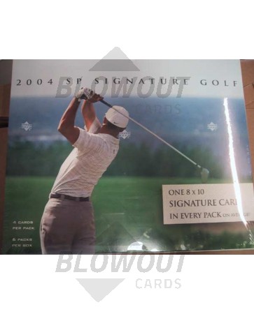 2004 Upper Deck SP Signature Edition Golf Hobby 12 Box Case