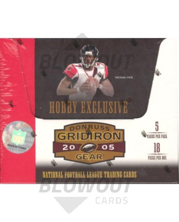 2005 Donruss Gridiron Gear Football Hobby 16 Box Case
