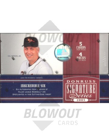 2005 Donruss Signature Series Baseball Hobby Box