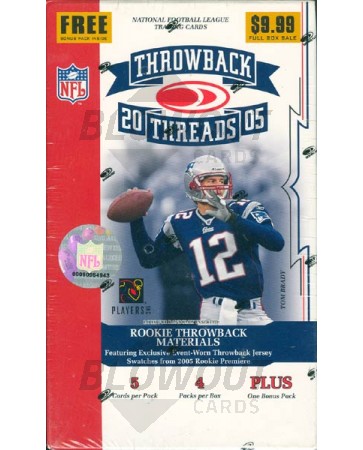 2005 Donruss Throwback Threads Football Blaster Box