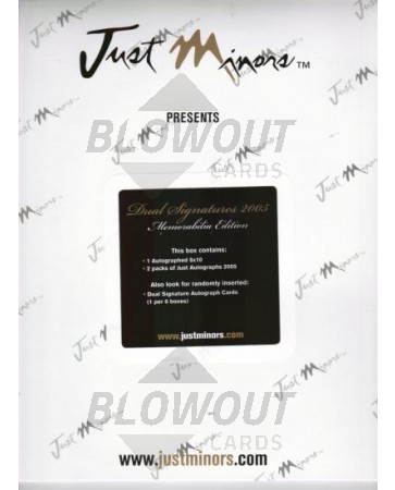 2005 Just Minors Dual Signatures Baseball Box