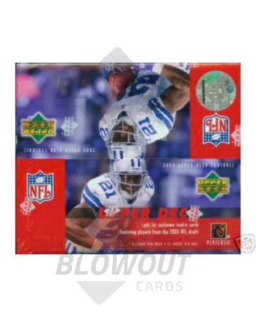 2005 Upper Deck Football Retail 20 Box Case