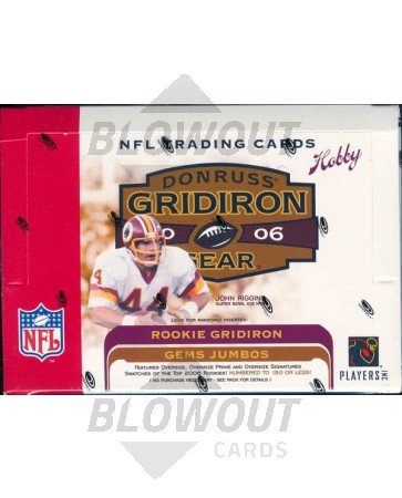 2006 Donruss Gridiron Gear Football Hobby 16 Box Master Case