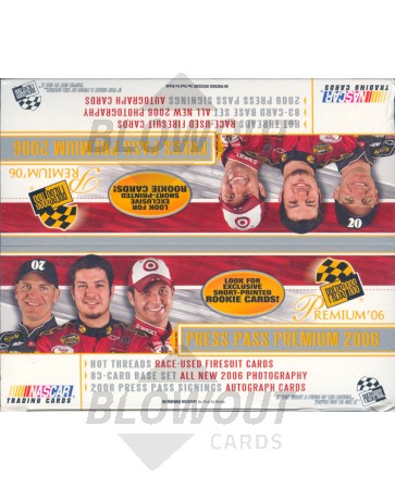 2006 Press Pass Premium Racing Retail 10 Box Case