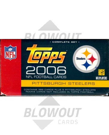 2006 Topps Football Factory Set: Pittsburgh Steelers 6 Box Case