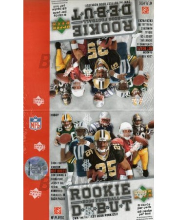 2006 Upper Deck Rookie Debut Football Retail 20 Box Lot