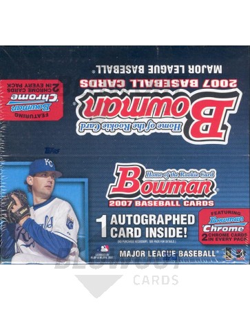 2007 Bowman Baseball Retail 12 Box Case
