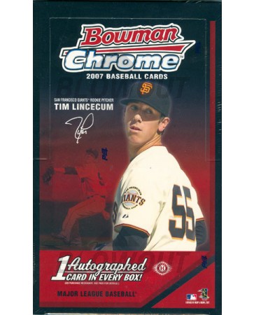 2007 Bowman Chrome Baseball Hobby 12 Box Case