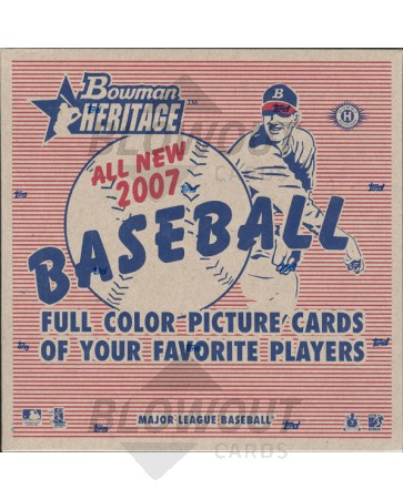 2007 Bowman Heritage Baseball Hobby 12 Box Case