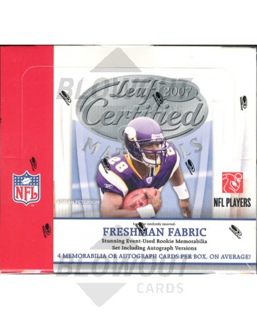 2007 Leaf Certified Materials Football Hobby Box