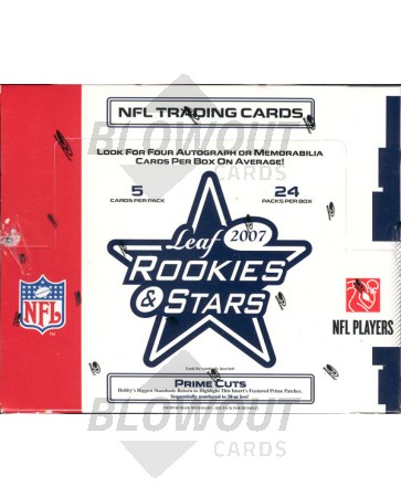 2007 Leaf Rookies & Stars Football Hobby 12 Box Case