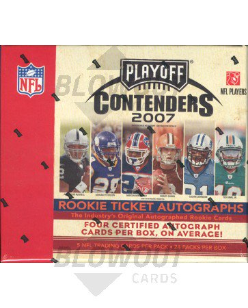2007 Playoff Contenders Football Hobby 12 Box Case