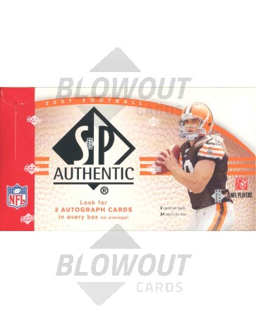 2007 Upper Deck SP Authentic Football Hobby 12 Box Case
