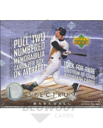 2007 Upper Deck Spectrum Baseball Hobby 14 Box Case