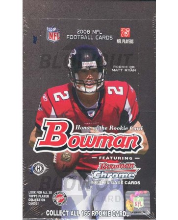 2008 Bowman Football Hobby 12 Box Case