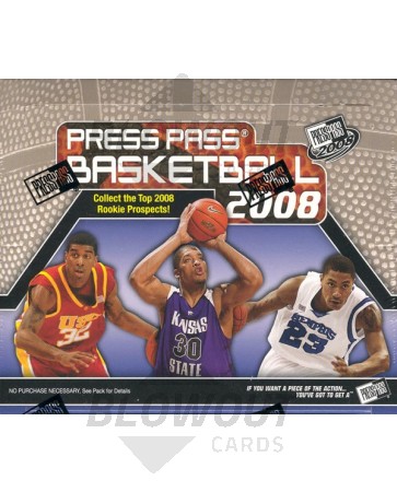 2008 Press Pass Basketball Hobby 16 Box Case