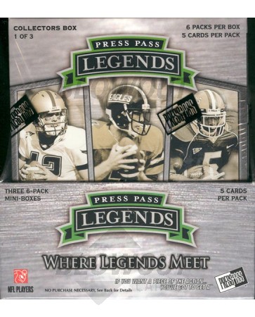 2008 Press Pass Legends Football Hobby 12 Box Case