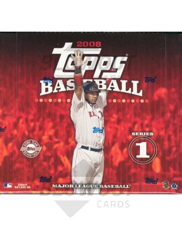 2008 Topps Series 1 Baseball Jumbo HTA 6 Box Case