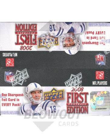 2008 Upper Deck First Edition Football 20 Box Case