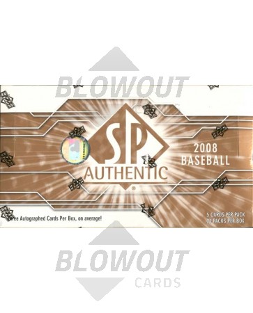 2008 Upper Deck SP Authentic Baseball Hobby Box