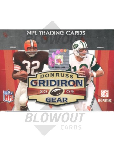 2009 Donruss Gridiron Gear Football Hobby 8 Box Case