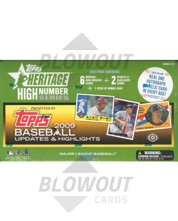 2009 Topps Heritage High Number Ed. Baseball Hobby Box